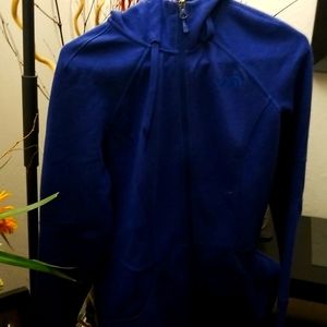Women's royal blue full zip with hoodie jacket